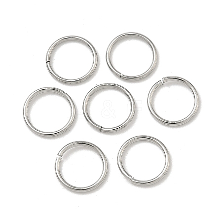 Tarnish Resistant 304 Stainless Steel Open Jump Rings STAS-J013-10x1mm-01-1