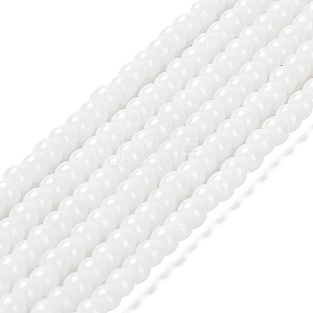 Imitation Jade Glass Beads Strands GLAA-K062-A01-09-1