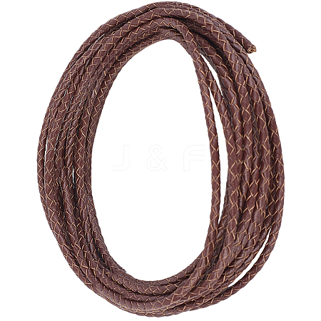 5 Yards Braided Leather Cord WL-CL0001-02B-1