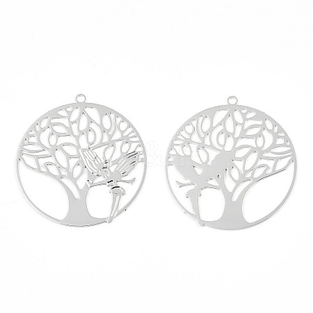 Rack Plating Brass Filigree Pendants LS-KKC-T001-56P-1