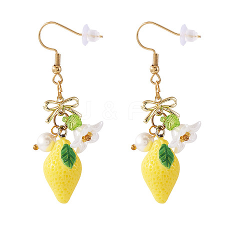 304 Stainless Steel Dangle Earrings EJEW-TAC00031-01-1