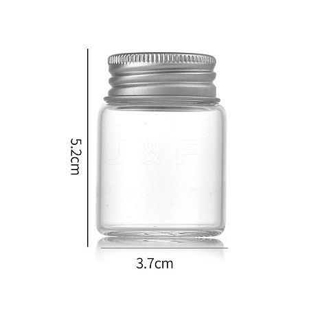 Clear Glass Bottles Bead Containers CON-WH0085-76B-01-1