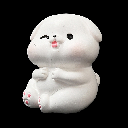 Dog Resin Display Decorations DJEW-F022-A05-1