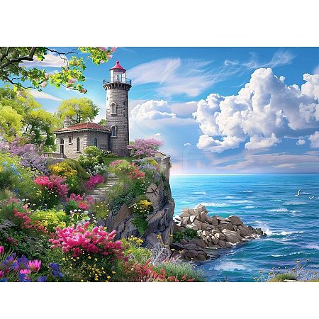 Lighthouse Island DIY Diamond Painting Kit PW-WG8E973-01-1