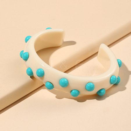 Fashional Plastic Cuff Bangles for Women FS-WG33943-01-1