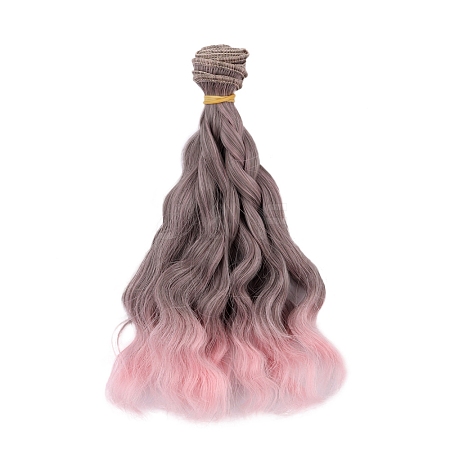 Plastic Long Curly Hair Doll Wig Hair PW-WG37767-04-1