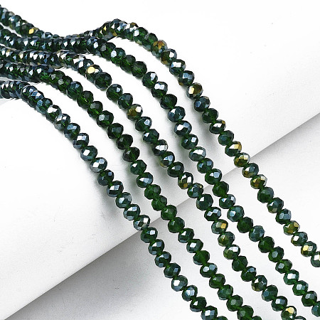 Electroplate Glass Beads Strands EGLA-A044-T3mm-B24-1