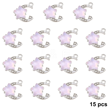 15Pcs Alloy Pendants FIND-YW0017-90E-1