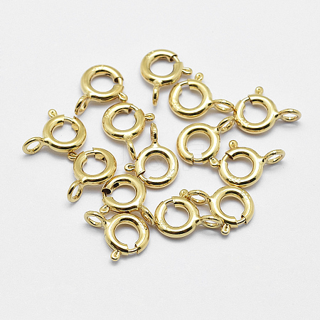925 Sterling Silver Spring Ring Clasps STER-K167-076C-G-1
