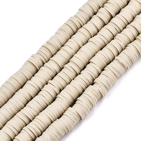Handmade Polymer Clay Beads Strands LS-CLAY-R089-6mm-115-1