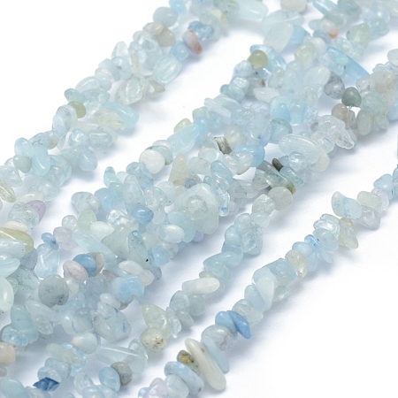 Natural Aquamarine Beads Strands G-P332-60-1