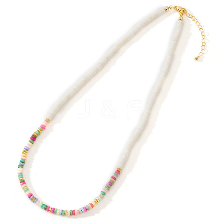 Rainbow Shell Beaded Necklace Versatile Collarbone Jewelry Accessory JY7832-5-1