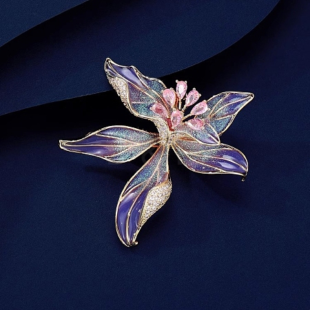Iris Flower Enamel Pins PW-WGC4E38-01-1