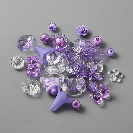 Vintage Baroque Acrylic Beads Set MACR-WH0007-77F-1
