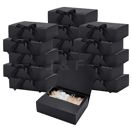 Cardboard Paper Gift Packing Boxes with Ribbon CON-WH0107-60A-1