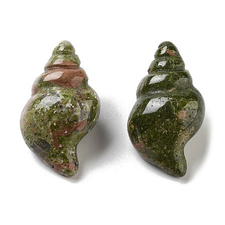 Natural Unakite Carved Figurines DJEW-L023-H15-1