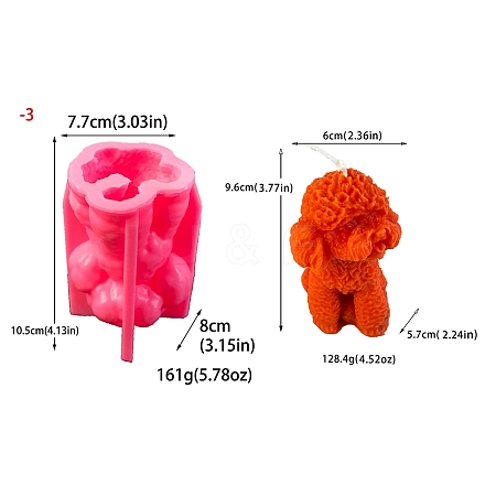 Dog DIY Silicone Candle Molds PW-WG289FB-03-1