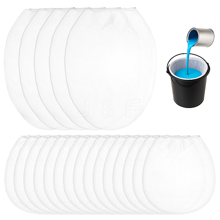 20Pcs 2 Styles Polyester Paint Filter Bags AJEW-BC0010-59-1