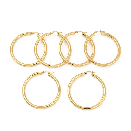 304 Stainless Steel Hoop Earrings EJEW-H358-08G-A-1