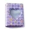 3 Inch PVC Mini Photo Album with Heart Window AJEW-WH0324-86A-1