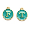 Initial Letter A~Z Alphabet Enamel Charms ENAM-X0018-15-2