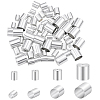 80Pcs 4 Styles Brass Cord Ends KK-BBC0025-66-1