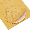 Self Adhesive Gold Foil Embossed Stickers DIY-WH0163-70P-4