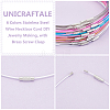 60Pcs 6 Colors Stainless Steel Wire Necklace Cord DIY Jewelry Making TWIR-UN0001-13B-4