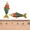 304 Stainless Steel Enamel Pendants SA-CBAF5D5-07G-3
