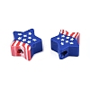 Independence Day Handmade Polymer Clay Beads CLAY-Q253-08B-2