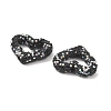 Heart Shape Polymer Clay Rhinestone Beads CLAY-NH0001-09B-04-3
