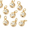 SHEGRACE Brass Micro Pave Cubic Zirconia Pendants XGR-Q3D455-504G-1