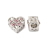 Rack Plating Alloy Rhinestone European Beads PALLOY-S189-46P-1