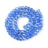 Electroplate Glass Beads Strands EGLA-A044-T6mm-A14-3