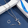 2Pcs 925 Sterling Silver Toggle Clasps STER-UN0001-46-2