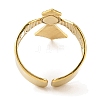 Cross 304 Stainless Steel Enamel Open Cuff Rings for Women RJEW-F166-27G-01-3