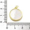 Rack Plating Brass Micro Pave Cubic Zirconia Pendants KK-D359-21G-3