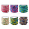  6 Rolls 6 Colors Cotton Braid Thread OCOR-TA0001-50-1