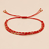 Bohemian Glass Seed Bead Double Layers Bracelets TJ8645-4-1