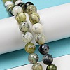 Natural Green Opal Beads Strands G-R494-A11-03-4
