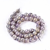 Natural Mauve Jade Beads Strands X-G-E537-02D-2