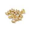 Brass Micro Pave Cubic Zirconia Pendants KK-N254-125G-2