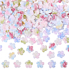 180Pcs 6 Colors Flower Resin Cabochons MRMJ-SC0001-58-1