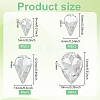 220Pcs 4 Style Glass Rhinestone Cabochons GLAA-FG0001-12-2