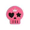 Skull Computerized Embroidery Style Cloth Iron on/Sew on Patches SKUL-PW0002-113-6