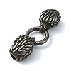 Tibetan Style 304 Stainless Steel Spring Gate Rings FIND-Z046-02AS-07-2