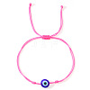 Glass Evil Eye Bead Braided Bracelets SG7290-8-1