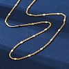 Brass Curb Chains Necklaces for Women NJEW-D302-09G-4
