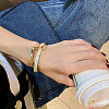 Wave Acrylic & CCB Plastic Cuff Bangles for Women FS-WGC603E-01-4