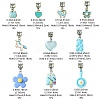 10Pcs 10 Styles Alloy Enamel & Resin European Dangle Charms PALLOY-FZ00006-4